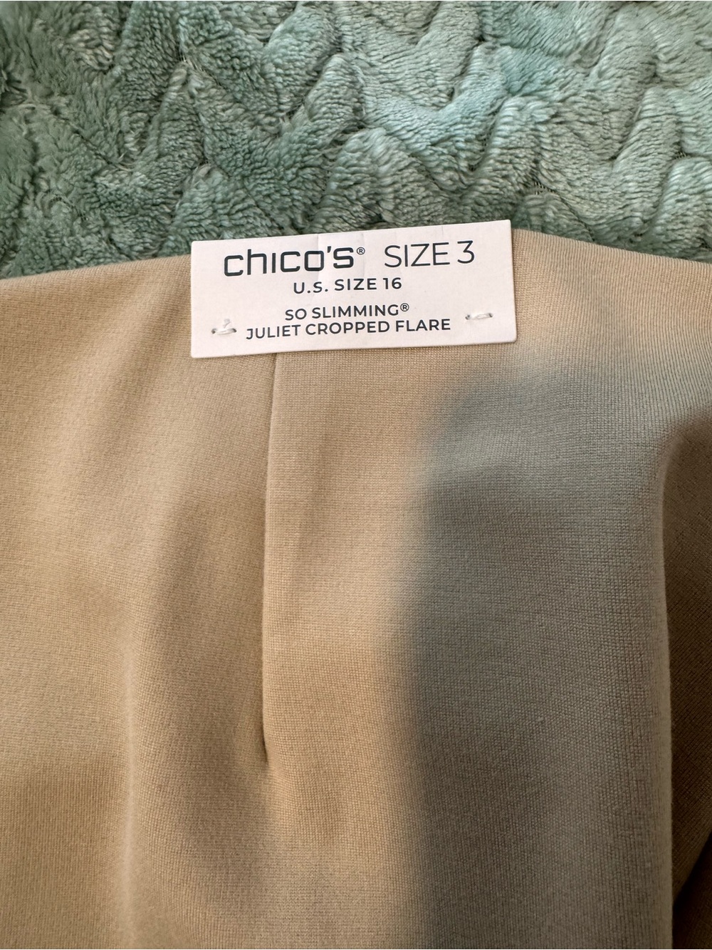 Chico's Taupe Ankle-Length Wide-Leg Pants - Picture 2 of 4